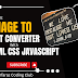 Create Image to Text converter with html css JavaScript