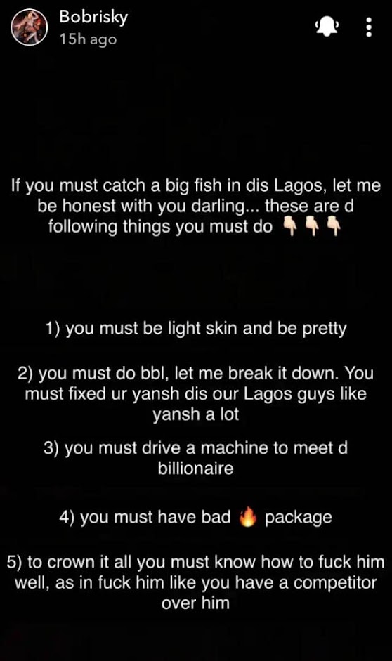 What about your Asoebi and Housewarming party??- Nigerians slams Bobrisky as he lecture ladies on how to meet a billionaire