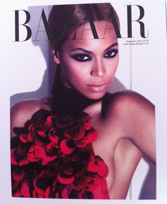 Beyonce In Gucci For UK Harper's Bazaar