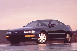 black Honda Prelude 1993  