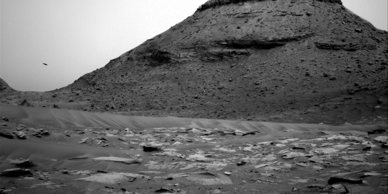 Unknown flying object or animal flew past the Curiosity rover on Mars