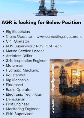 AGR is looking for Below Position 