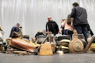 Salón de antigüedades Desembalaje