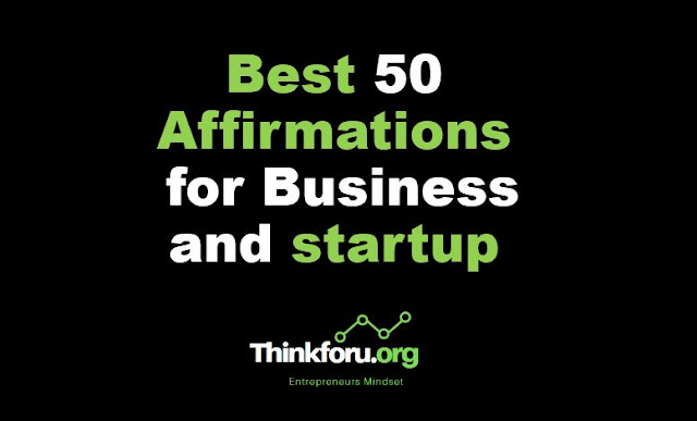 Cover Image of Best Top [ 50 Affirmations for  Business ] and Startup