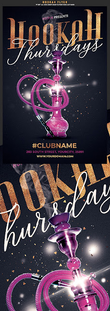  Hookah Flyer Template