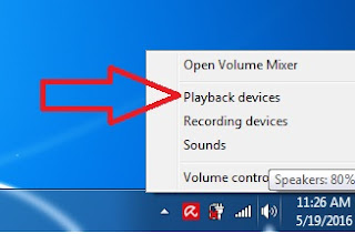 Setting volume speaker laptop