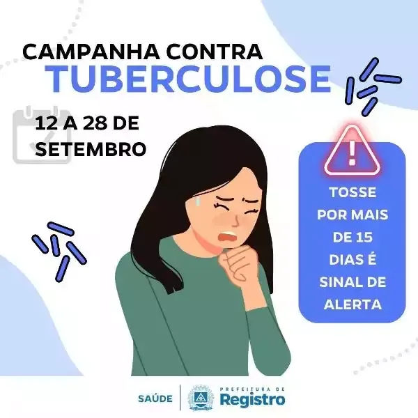 Registro-SP realiza Campanha Contra Tuberculose até o dia 28/9 nas Unidades de Saúde