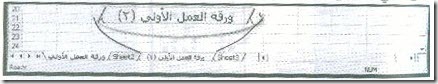 صفحة العمل Worksheet في إكسيل33-2