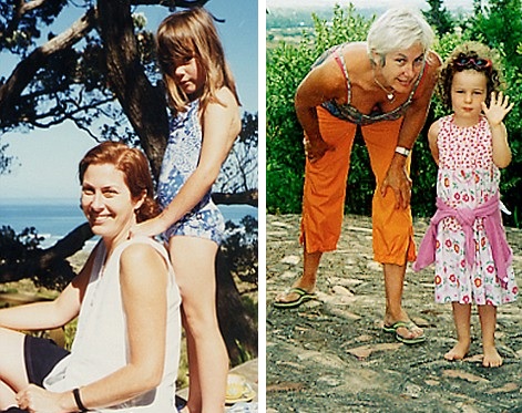 Image: More mature: Louise, aged 46, with daughter Isabel, aged three, in 2003