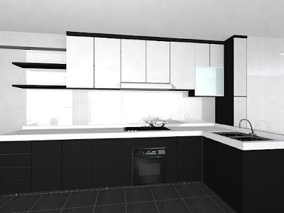 Black Kitchens on Black And White Kitchen Design Pictures   Contemporary Furniture Home