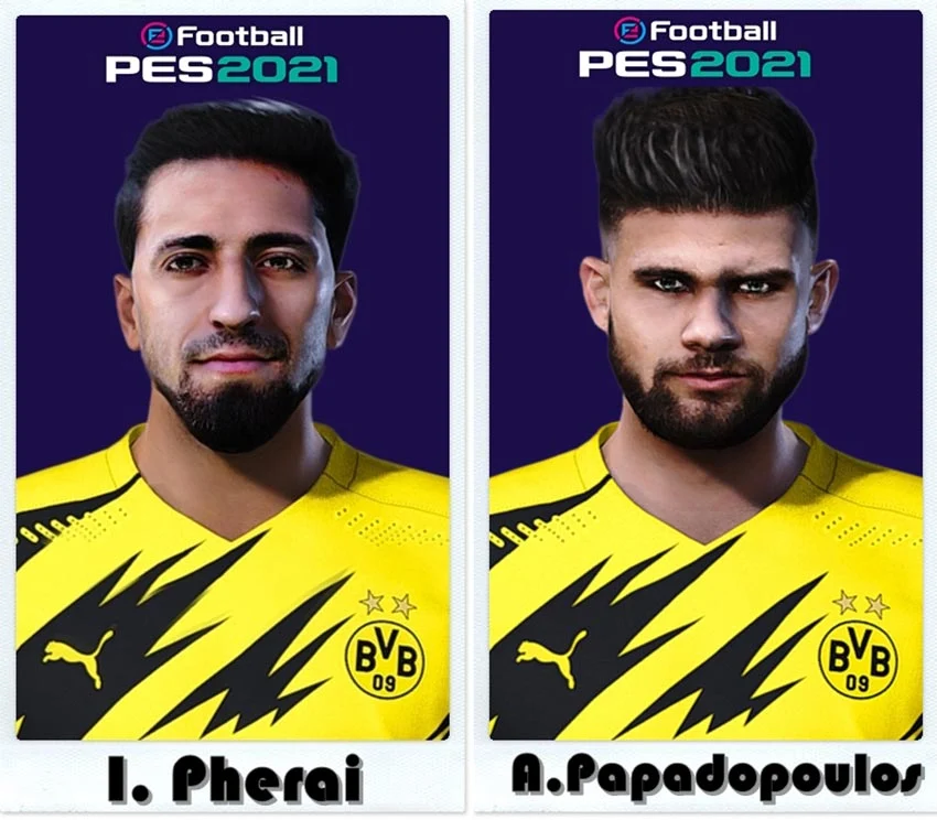 Immanuel Pherai & A. Papadopoulos Face For eFootball PES 2021