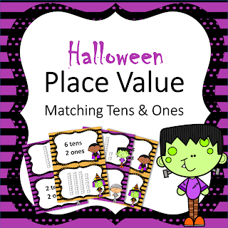  Halloween Place Value Task Cards