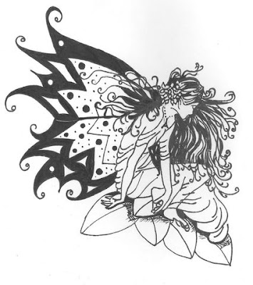 fairy-tribal-tattoo-designs1. The most typical spot for an angel and fairy