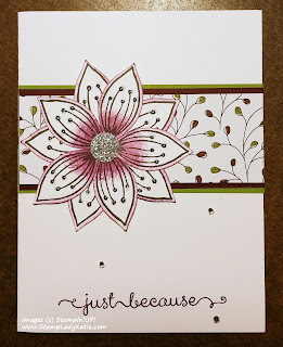 Flower Card made with Stampin'UP!'s "Friends and Flowers" stamp set and Festive Flower Builder Punch