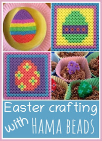 Easter crafts for children using Hama or Perler beads