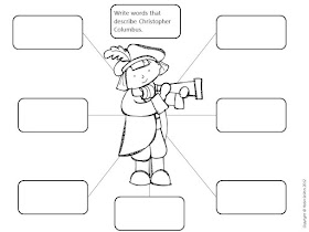 Christopher Columbus printable activity black and white