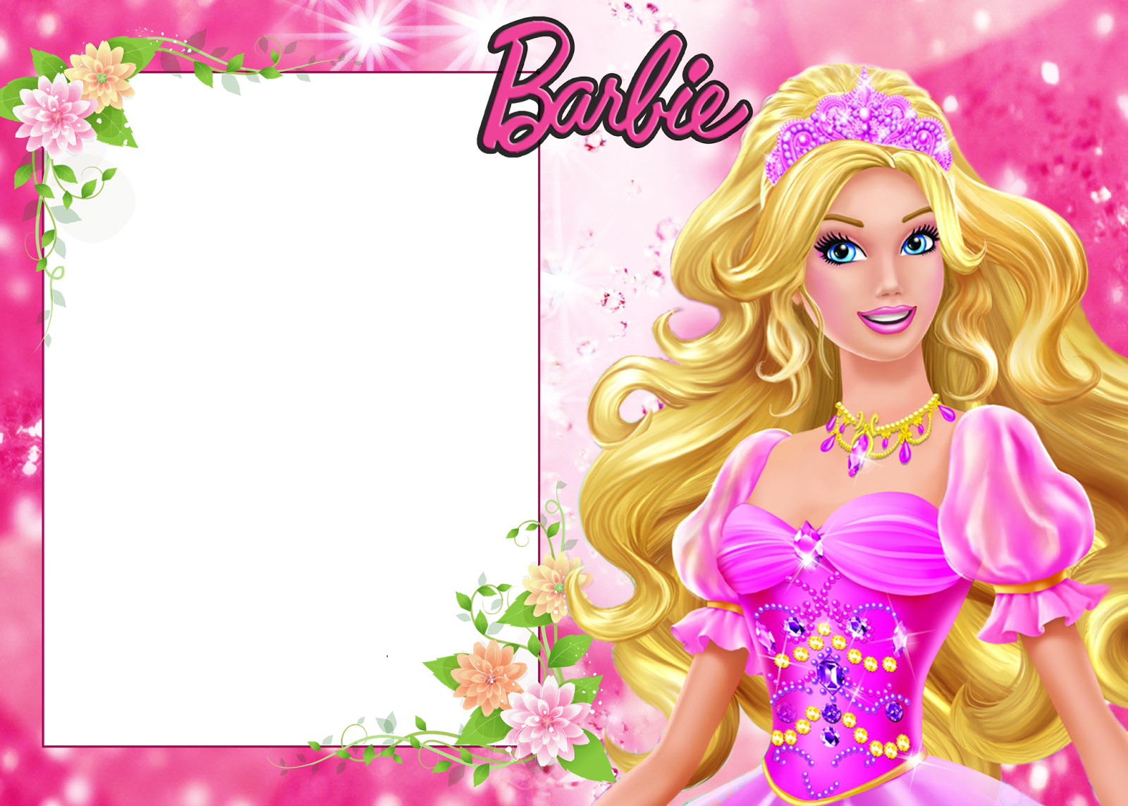 Barbie Invitaciones y Marcos para Imprimir Gratis  Barbie birthday 