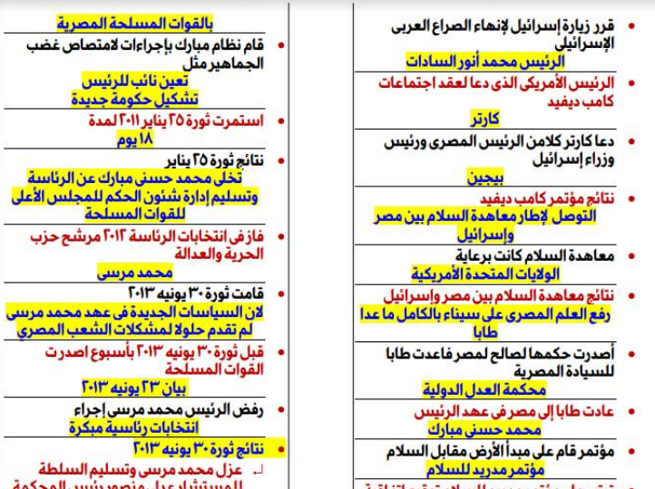 حمل الان اقوى مراجعة نهائية فى التاريخ للصف الثالث الاعدادى | موقع يلا نذاكر رياضة