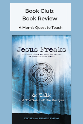 Text: Book Club: Book Review; cover of Jesus Freaks 2020 publication