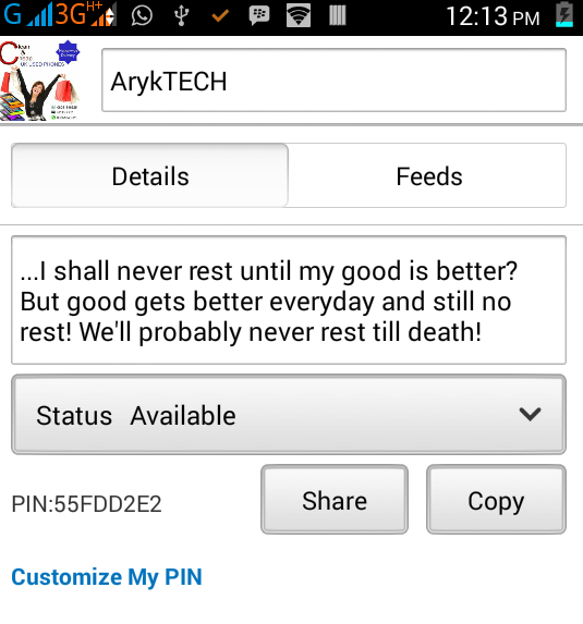 Custom BBM PIN Now Possible -Customize Your   PIN