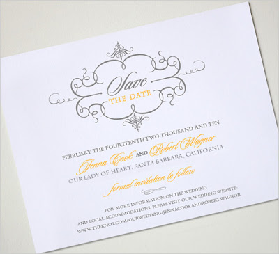 Here's a great freebie for save the date cards from the Wedding Chicks
