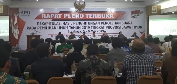 Banyak Kejanggalan, Saksi Prabowo-Sandi Tolak Tandatangani Rekapitulasi Suara di Jatim