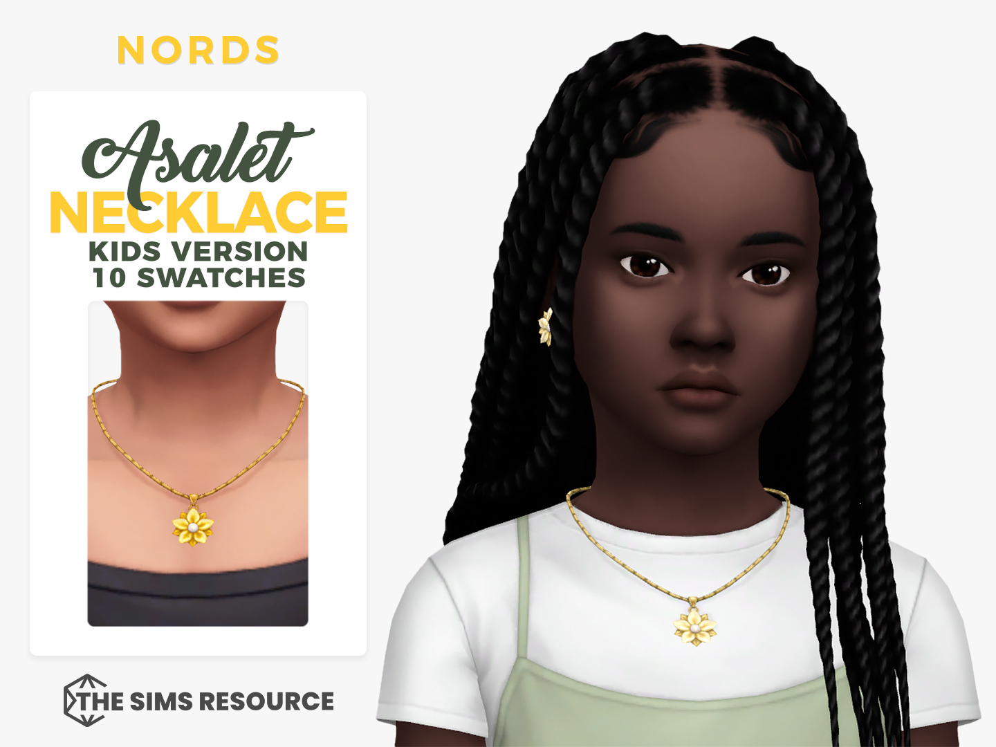 Asalet Necklace Sims 4 CC Accessories