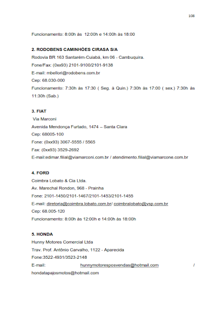 INVENTÁRIO DA OFERTA E INFRA ESTRUTURA TURÍSTICA DE SANTARÉM – PARÁ – AMAZÔNIA – BRASIL - 2010 / ANO BASE 2010