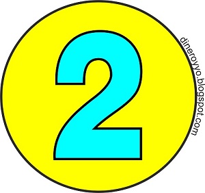 ficha redonda con numeros del 1 al 10, 1 a 10 en circulos amarillos