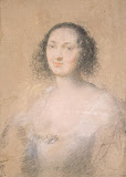 Portrait of a Young Woman by Claude Mellan - Portrait Drawings from Hermitage Museum