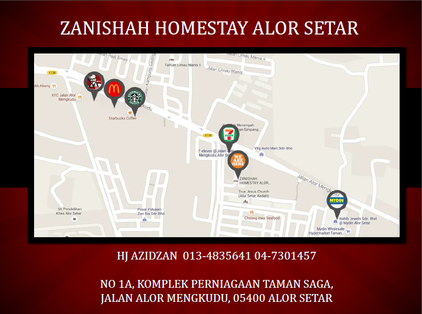 Kemudahan & Service  ZANISHAH HOMESTAY