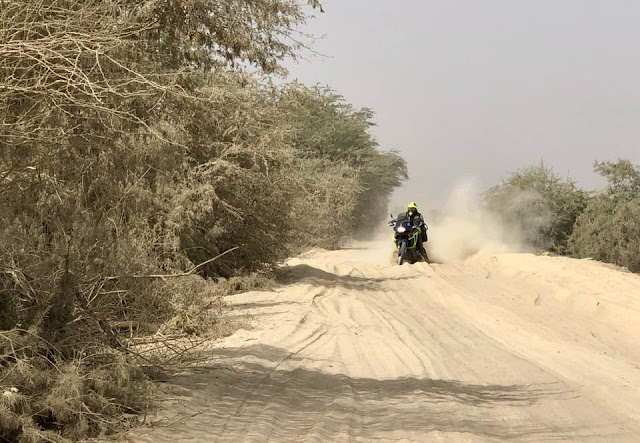 Road to Dakar con la Africa Twin. 