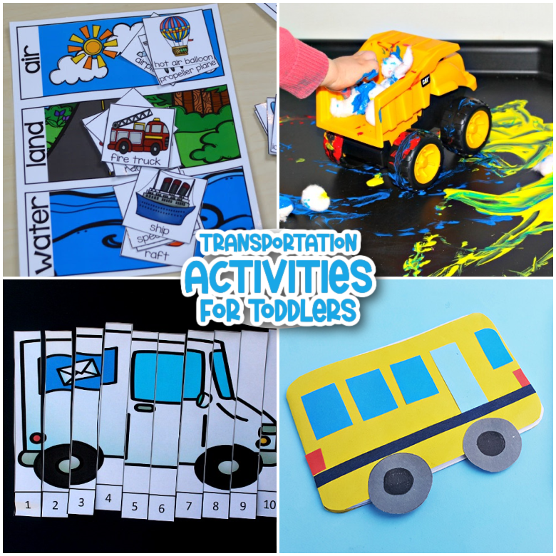 Transportation activities for toddlers and preschoolers