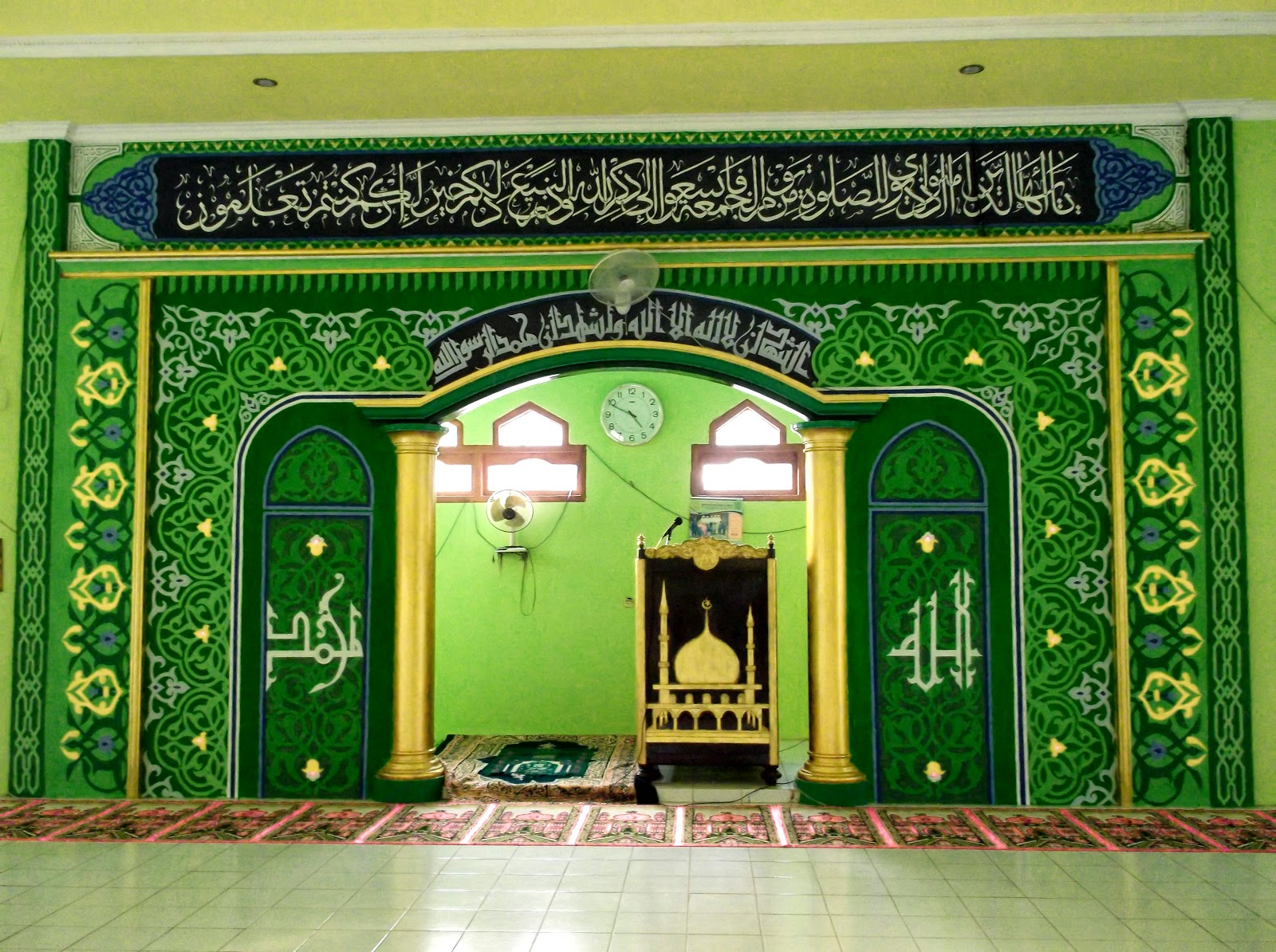 44 Gambar  Kaligrafi Dinding Masjid Mushola Terbaik 