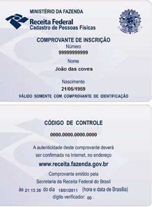 Seu novo CPF