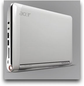 white netbook of acer aspire one aoa150-1505