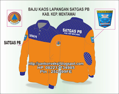 BAJU KAOS LAPANGAN PESANAN SATGAS PB KAB. KEP. MENTAWAI