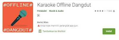 Aplikasi karaoke Offline Dangdut