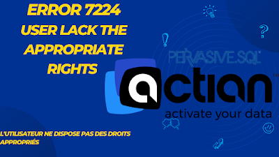 Error 7224: User lack the appropriate rights | L'utilisateur ne dispose pas des droits appropriés.