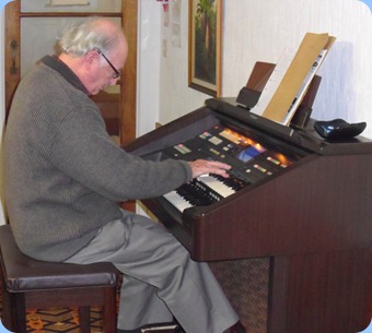 Our past-President, George Watt, played a medley and some individual pieces for us on the Club's Technics GA3 organ.