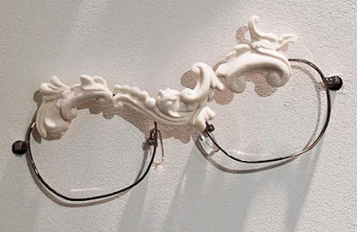 Glasses With Porcelain Carving
