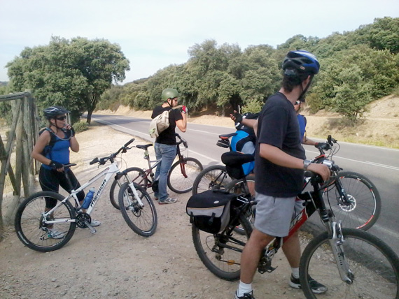 Ruta en bici de Madrid a Manzanares el Real por el GR-124, junio 2012