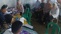 Kapolsek Juntinyuat Hadiri Program Kesehatan Desa Sehat Polytama di Desa Limbangan