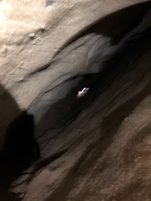 crevasse in a cave