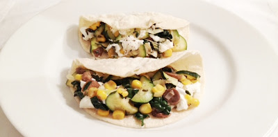 vegetable tacos goat cheese truffle oil blue plate taco recipe