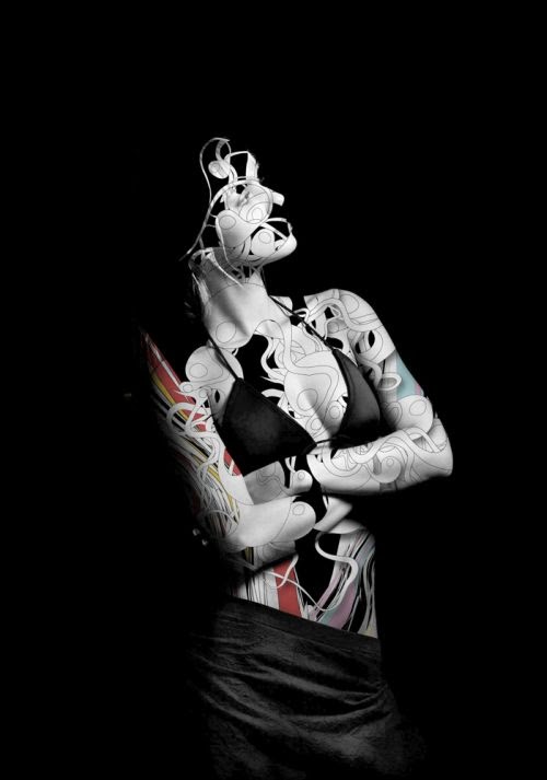 Alberto Seveso fotografia photoshop fashion sensual mulheres modelos textura corpo pintura tatuagem