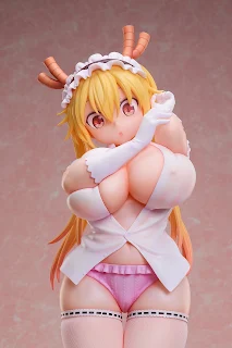 Tohru figura 1/4 de Miss Kobayashi’s Dragon Maid con blusa blanca y lencería
