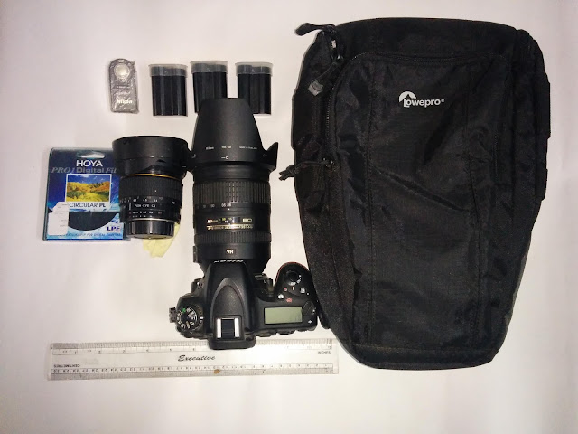 DSLR gear used during the trek