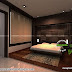 Bedroom, living and home office interiors