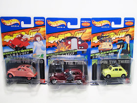 Hot Wheels Chara Wheel "Lupin the Third" Set - Citroen 2 CV, Hambersupersnipe & Fiat 500